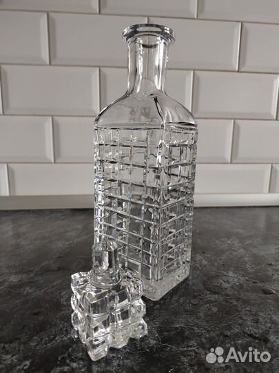 Набор графин/штоф хрустальный СССР+4 рюмки/стопки