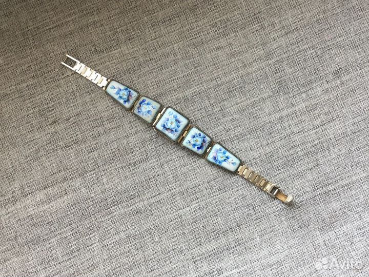 Женские позолоченые часы с финифтью СССР