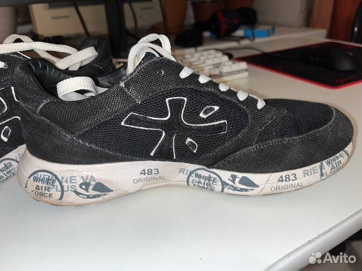 Кроссовки premiata(черные)