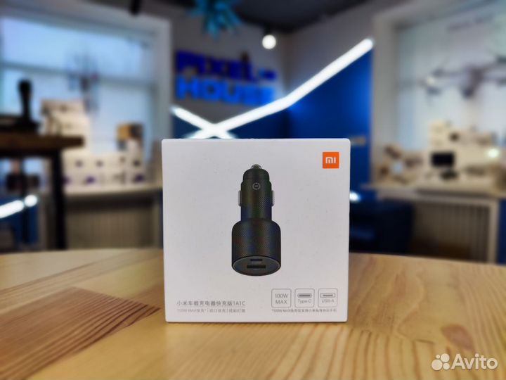 Автомобильная зарядка Xiaomi Car Charge 1A1C 100W