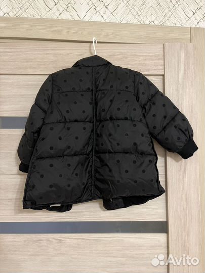Пуховик zara для девочки 98 104