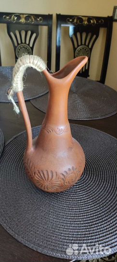 Новый графин глиняный