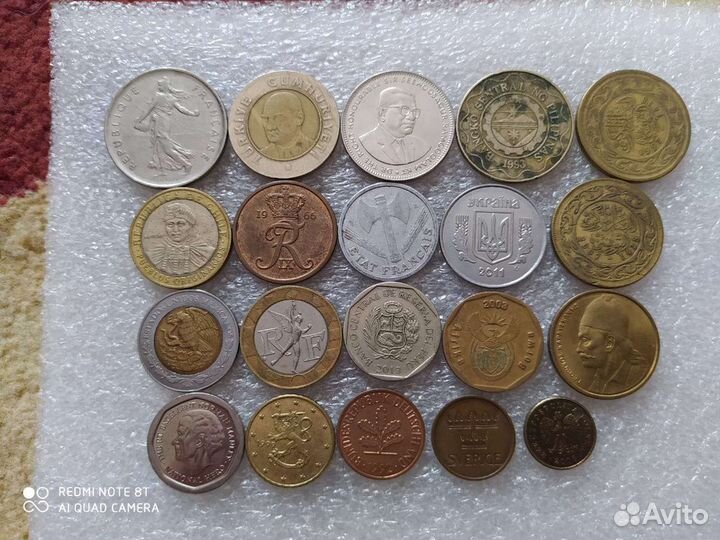 Набор иностранных монет