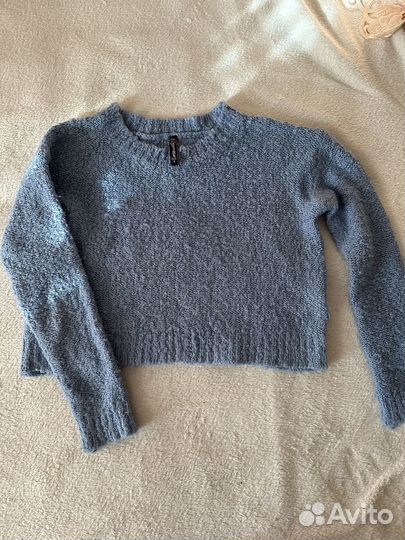 Свитер женский голубой