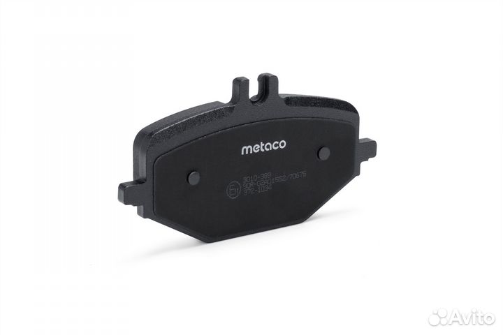 Колодки тормозные задние дисковые к-кт Metaco 3010-389