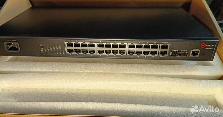 Управляемый PoE коммутатор Qtech 24 порта
