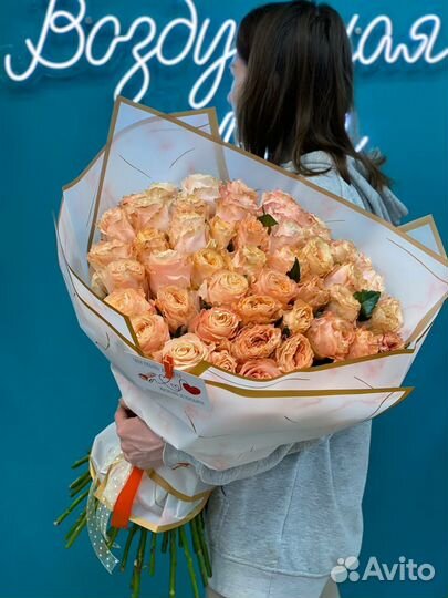 Букет из 51 розы Эквадор Кахала