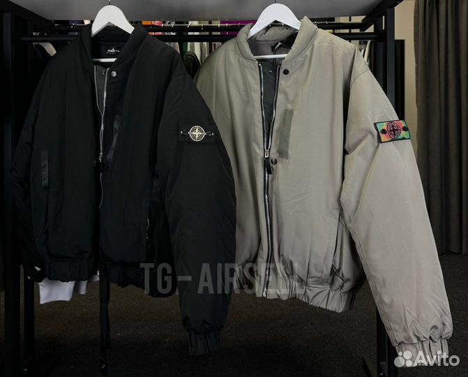 Бомбер stone island рефлективный M l XL XXL