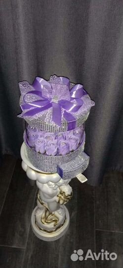 Цветы мыльные букеты шкатулка Премиум
