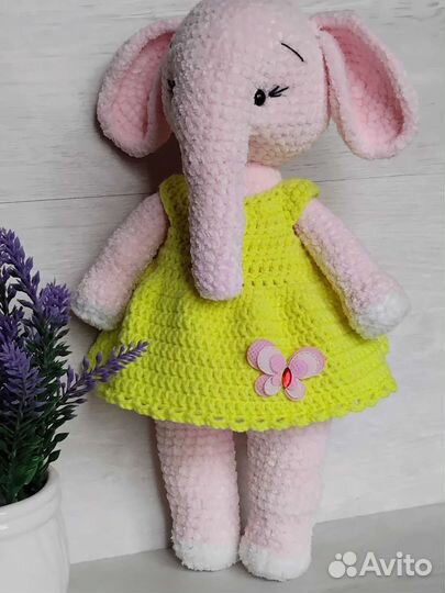 Слон. Вязаная игрушка