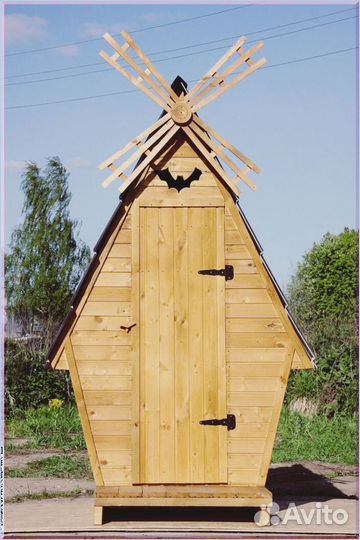 Дачный туалет с декором ятк 707