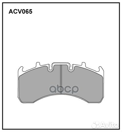 Колодки тормозные дисковые WVA (29177 29169) AC