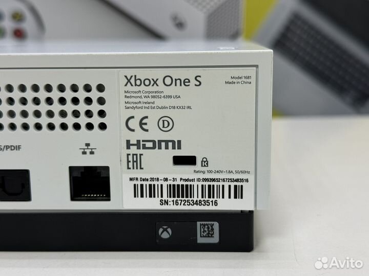 Xbox one s 1tb/геймпад/диск/рассрочка
