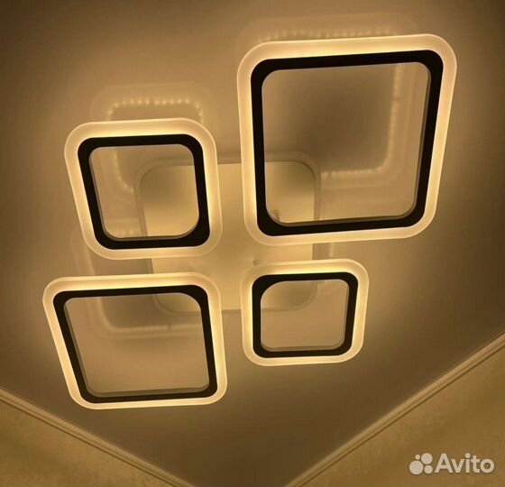 Люстра светодиодная потолочная с пультом 92вт