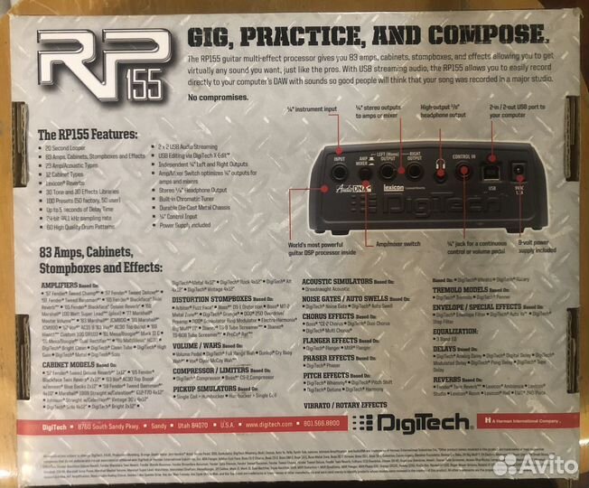 Гитарный процессор Digitech RP155