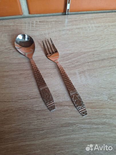 Набор ложка, вилка детская.Россия