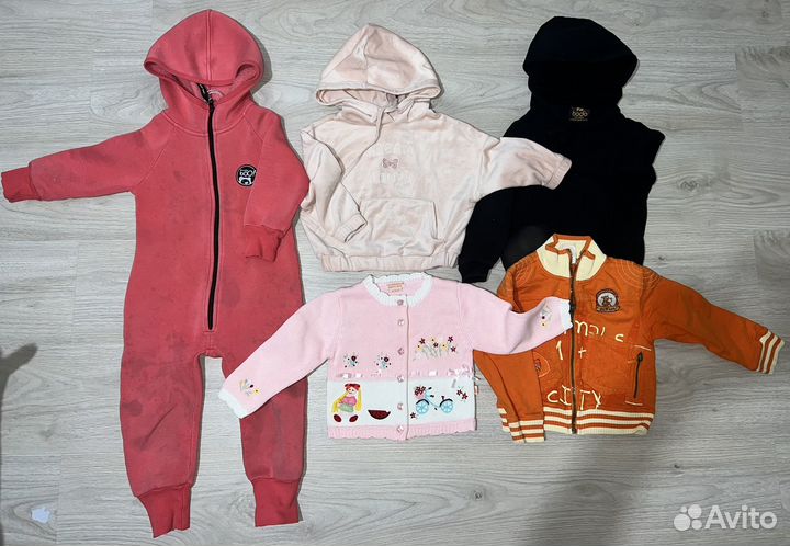 Вещи пакетом на девочку р.86-98