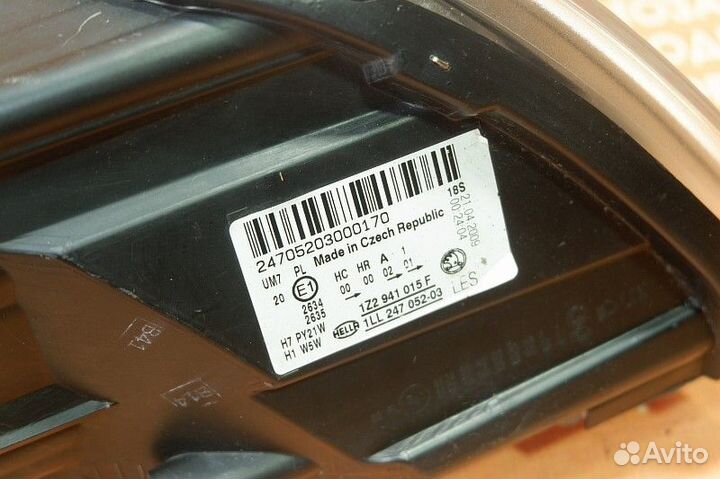 Фара левая, Skoda Octavia A5 2009