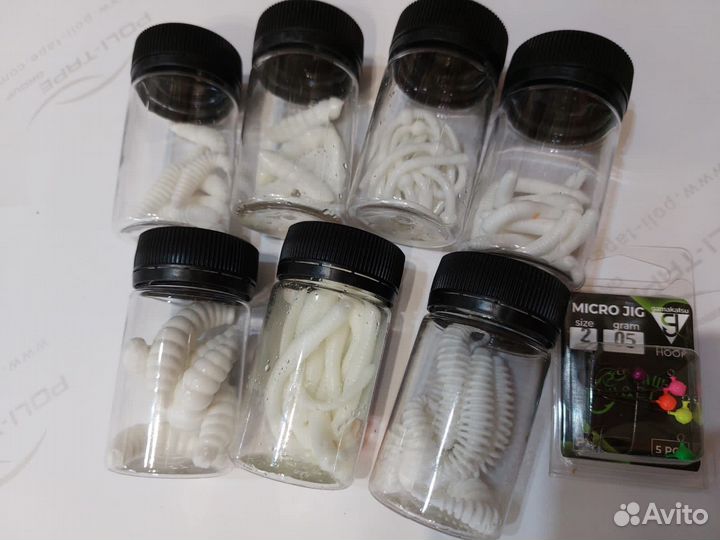 Белые светонакопительные приманки на форель