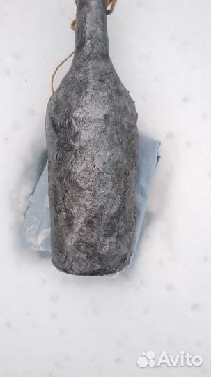 Бутылка декор декупаж денежный символ на удачу