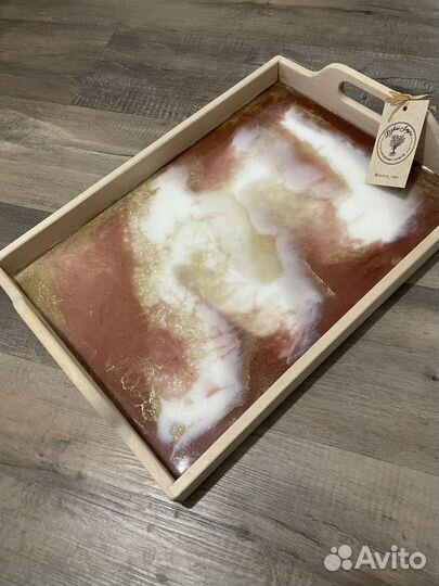 Поднос из эпоксидной смолы