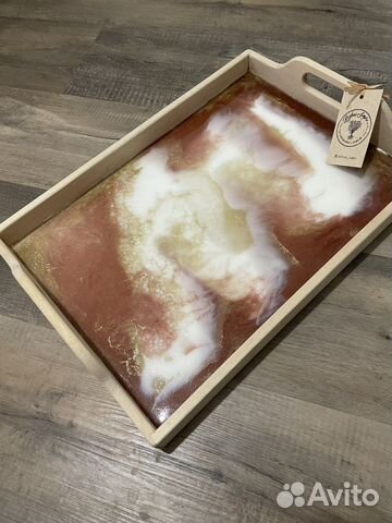 Поднос из эпоксидной смолы