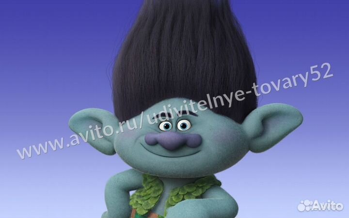 Персонаж из мультфильма тролли цветан