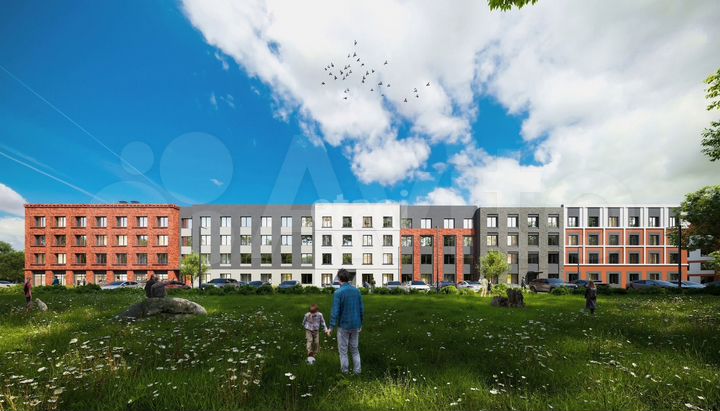 3-к. квартира, 54,7 м², 2/4 эт.