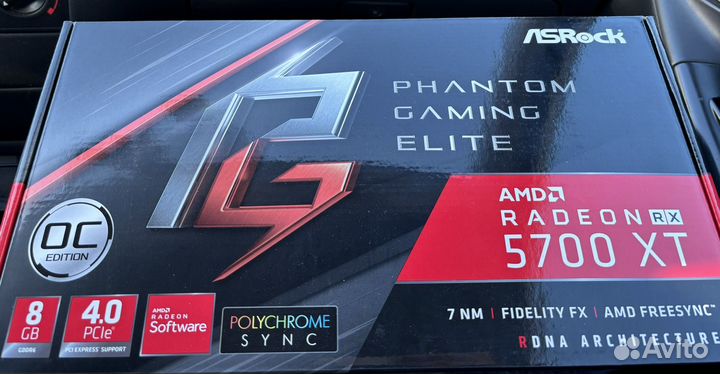 Видеокарта RX 5700 xt ASrock Phantom Gaming Elite