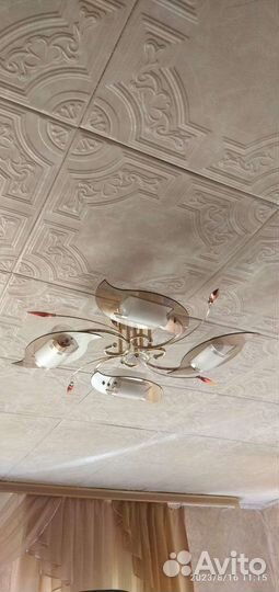 Люстра потолочная бу