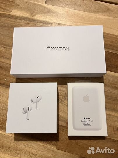 Набор AirPods Pro2 + Apple Watch + Magsafe