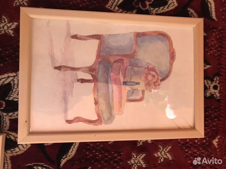Картины акварель в рамке