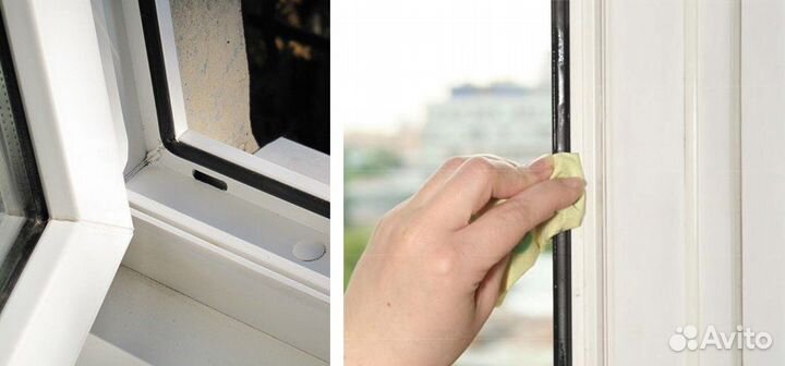 Уплотнитель, замена, регулировка окон