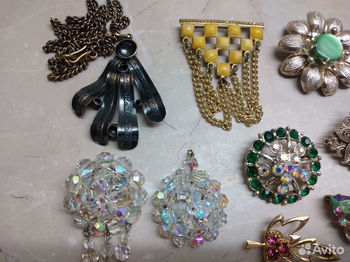 Винтаж. Кулоны. Брошки времён СССР. чсср