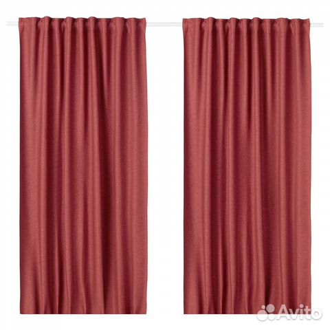 Шторы вилборг икеа красные