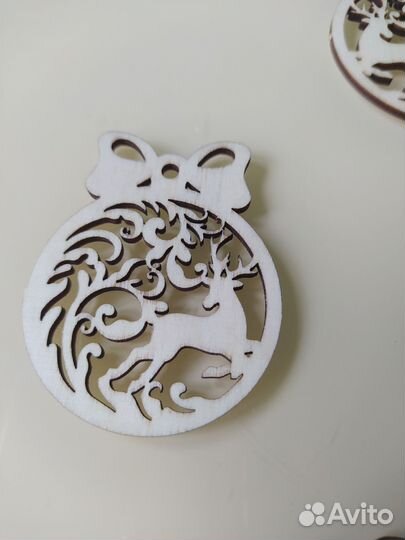 Бирка - новогодний шар