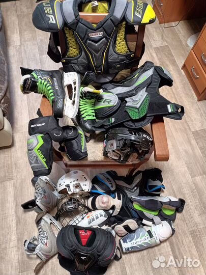 Bauer Supreme 1S. 2S, коньки, защита