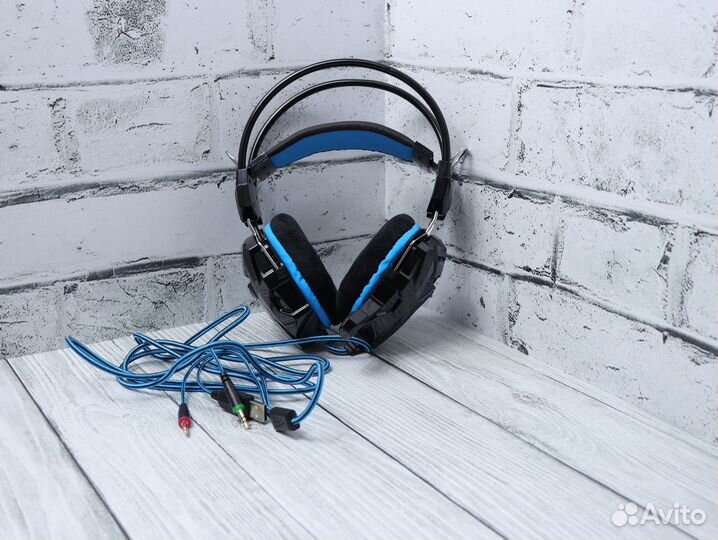 Smartbuy rush Snake игровые наушники, синие