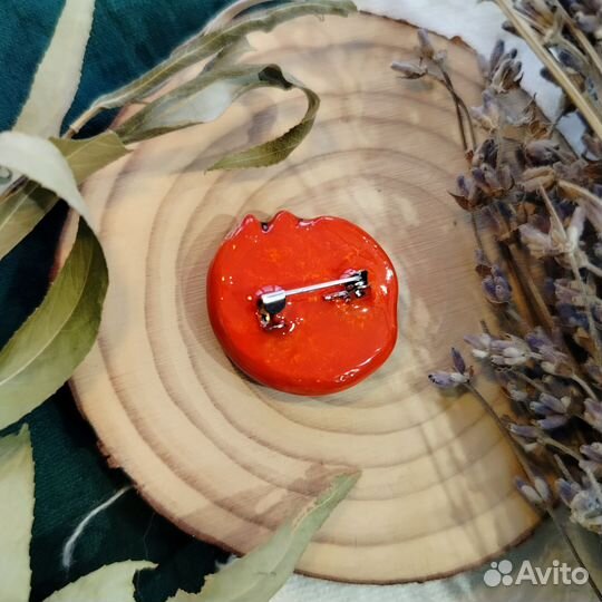 Брошь лисичка