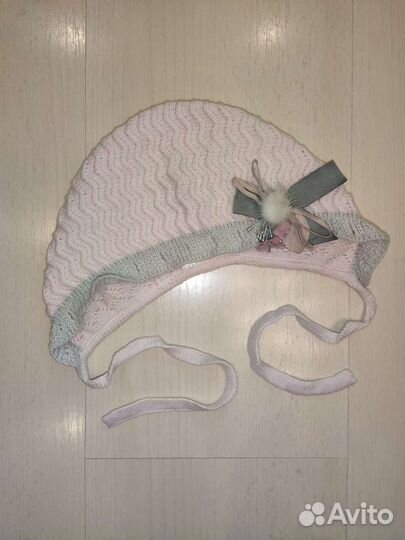 Шапочки для девочки 0-3мес и 4-9мес.Choupette