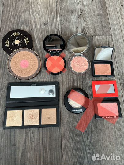 Румяна и хайлатеры Dior, Guerlain, Mac