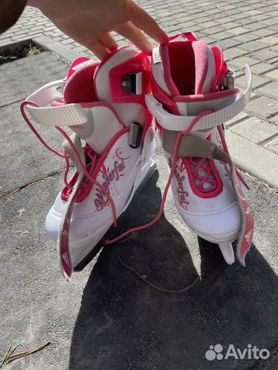 Коньки раздвижные 34 37