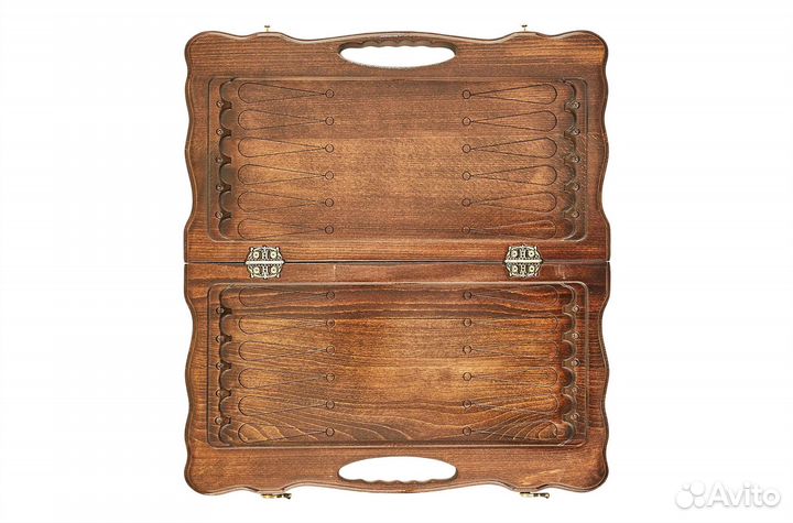 Нарды и шашки резные Георгий Победоносец 50 х 53 см бук Армения 62519