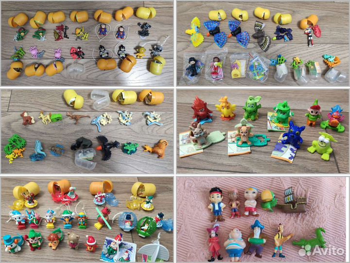 Игрушки из Киндер и чупа-чупс разные