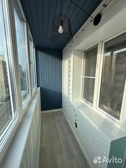 Отделка балконов и лоджий, утепление, остекление