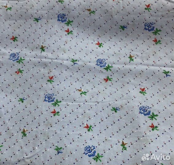 Ткань нежный хлопок голубой