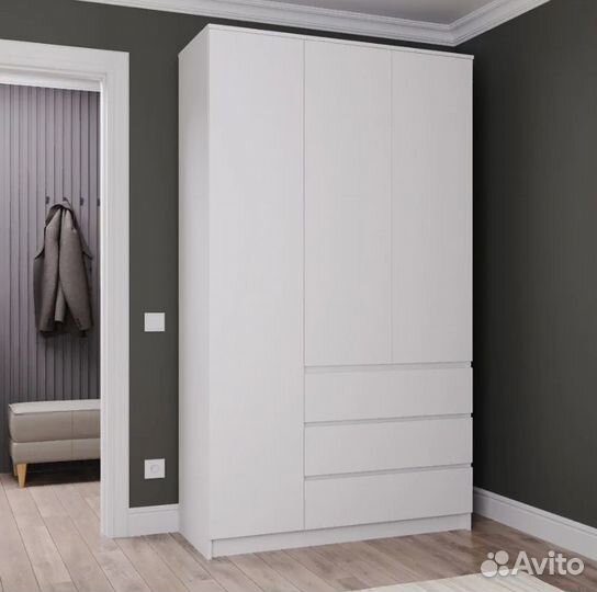 Шкаф распашной с ящиками