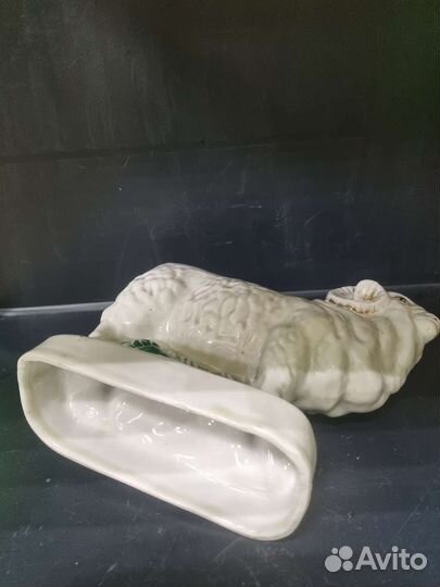 Статуэтка Баран, старая гжель