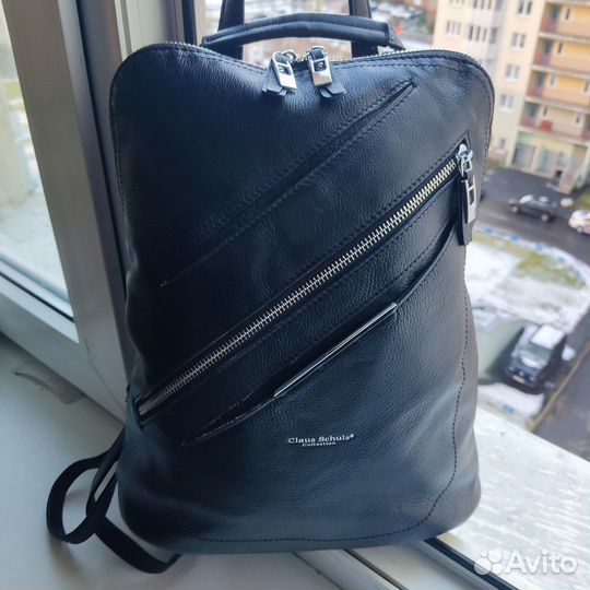 Суперский рюкзак Claus Schulz, натуральная кожа