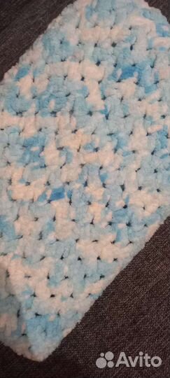 Плед вязаный детский 116на 106